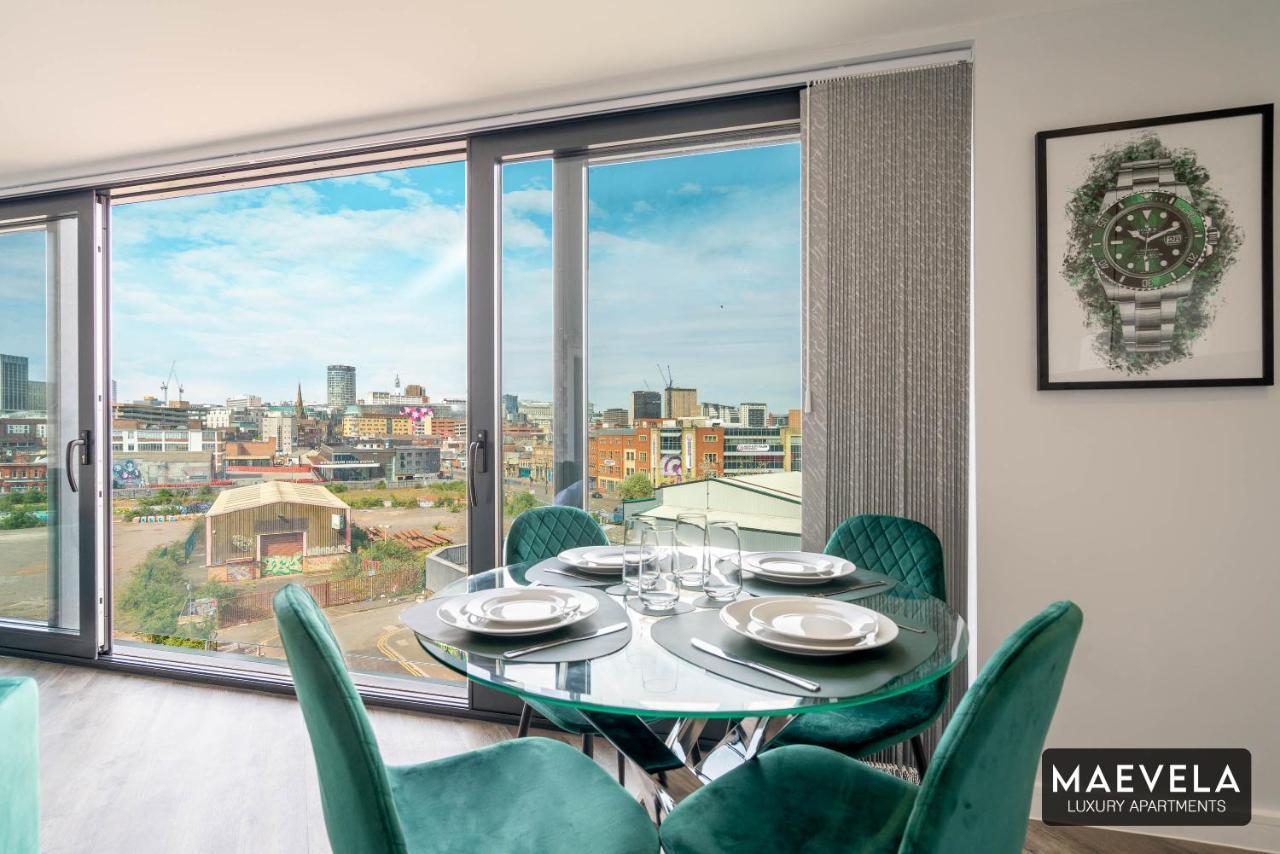 Maevela Apartments - Luxury Top Floor Penthouse - With Parking - 2 Bedroom New Build Apartment ✪ City Centre, Digbeth ✓ With Huge Patio Sliding Doors - City View - Rooftop Terrace - Ps4 & Smart Tv'S Birmingham Dış mekan fotoğraf